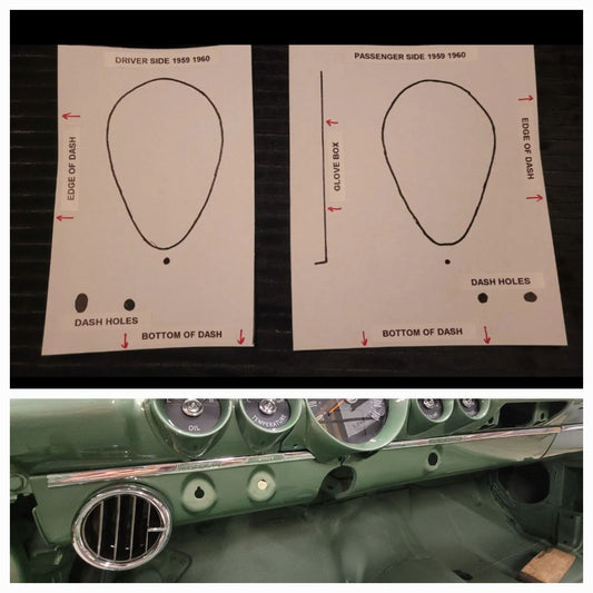 1959 - 1960 AC Vent Template